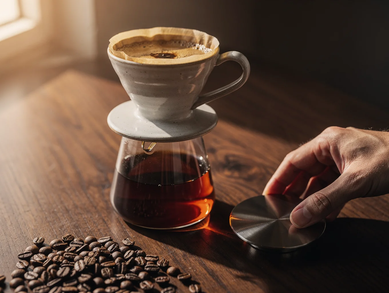 Single origin pour over filter coffee
